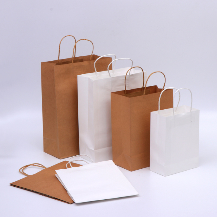 Kraft Paper Bags Custom Print With Handles paper kraft paper bag with logo printing
