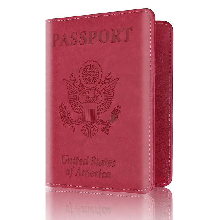Custom Leather USA Passport Cover