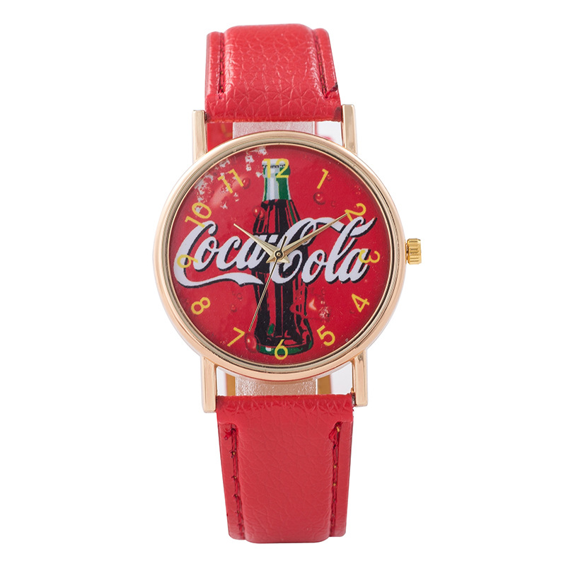  Custom Logo Coca Cola Printing Promotional Digital Wristband Watch
