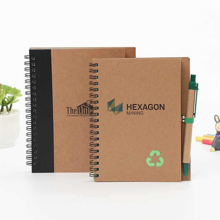 A5 Coil Notebook ECO Friendly Kraft Coil Note Book