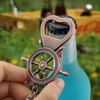 Sailor Gift Keychain Rudder Keyring Anchor Bottle Opener Nautical Theme Souvenir Beer Bottle Opener Keychain