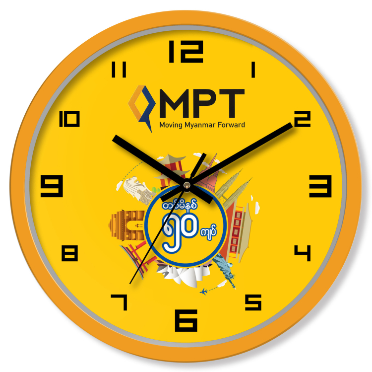 Logo Printing Promotional Gift 10" 12" Quatz Wall Clock