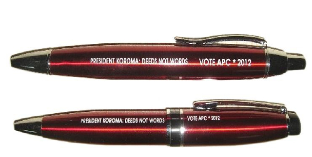 Political Election Campaign Material Metal Pen with name laser engraved