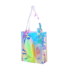 PVC Lady Tote Heavy Duty Transparent Packaging Bags Custom Logo Printing Plastic Clear Shopping Bags With Logo