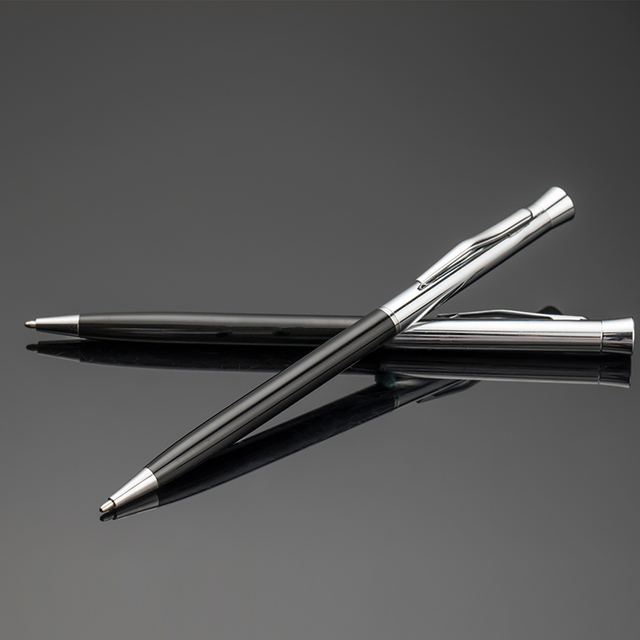  Hot selling custom logo four seasons thin Aluminum hotel pen resorts metal slim ball pen