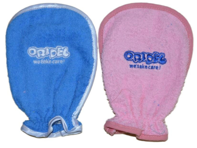 Custom Logo Embroidery Promotional Gift Baby Cotton Bathing Glove