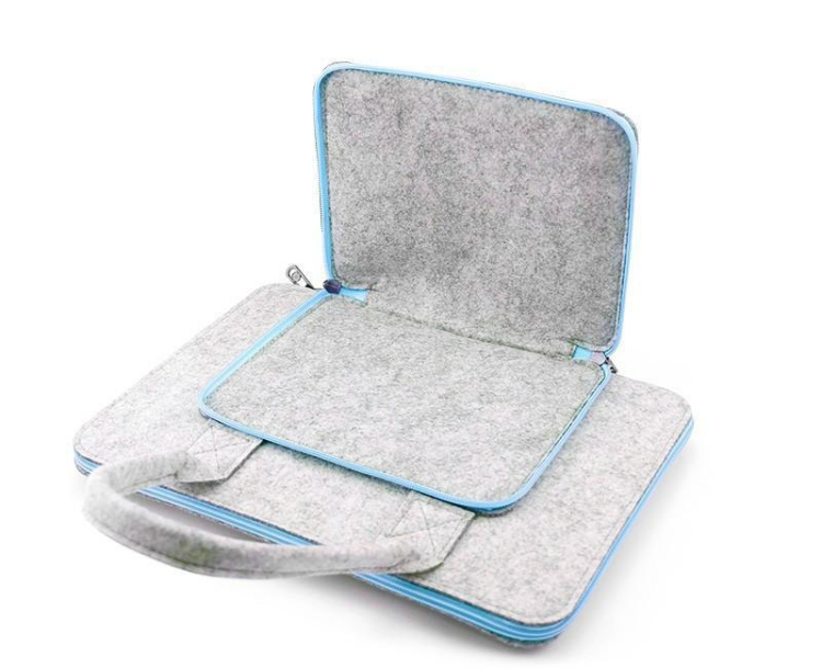 Custom logo travel computer bags 14 inch laptop Felt Computer Bag