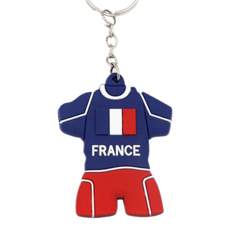 FIFA World Cup Football Game Promotional Giveaways Team PVC Rubber Football Keychain