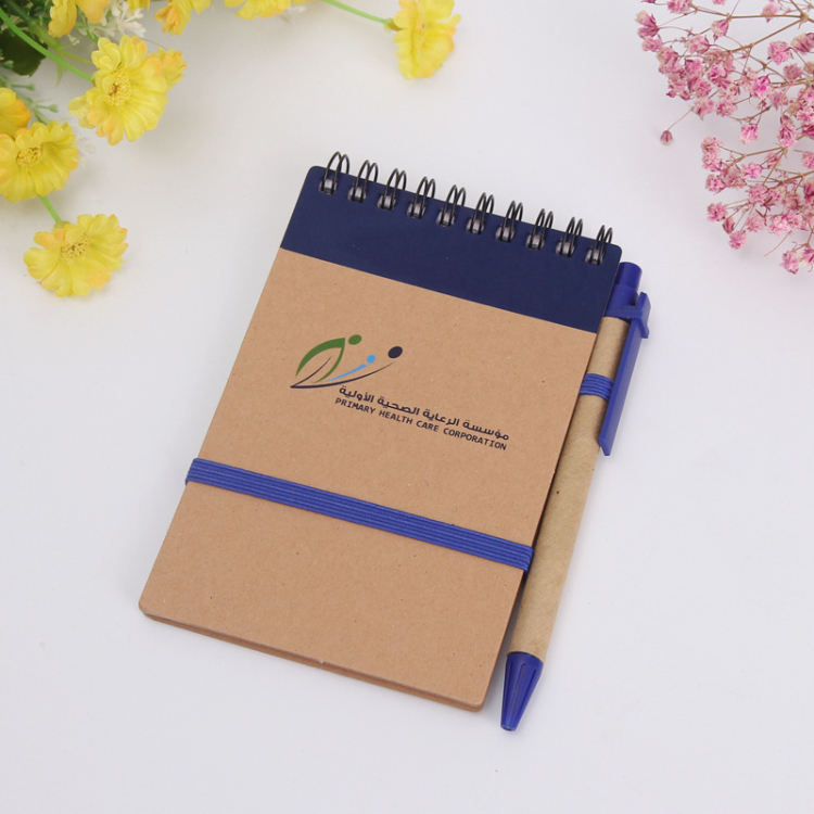 ECO Friendly Pocket Notebook Planner Book Go Green Gift Note Pad with Pen