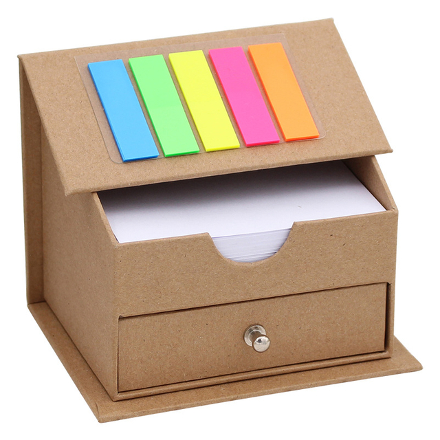 Personalized logo house shape memo pads sticky note with clips promotional gifts memo block pads