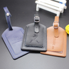 Logo Embossed Airlines Hotel Travel Promotional Gift PU Leather Luggage Tag