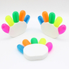 Palm-shaped highlighter mark highlighters stationery set whosale highlighter for kids