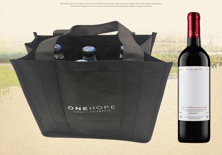 Cheap Non Woven Wine Packing Wine Carry Bags
