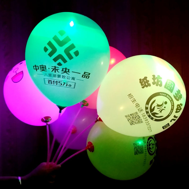 Marketing Events Gift Light Up Balloon LED Glowing Balloon Festival Gift