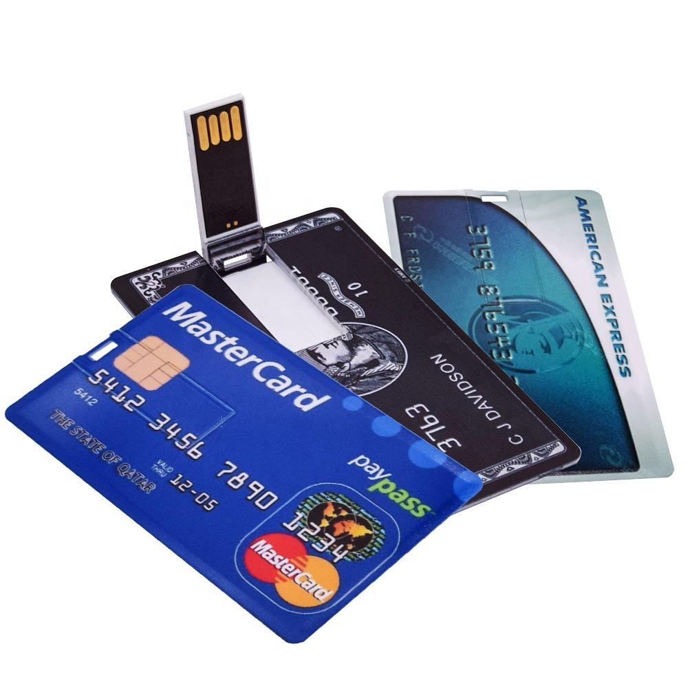 Wholesale Bank Custom Gift Credit Card Shape USB Flash Drive USB3.0 8GB 16GB Pendrive