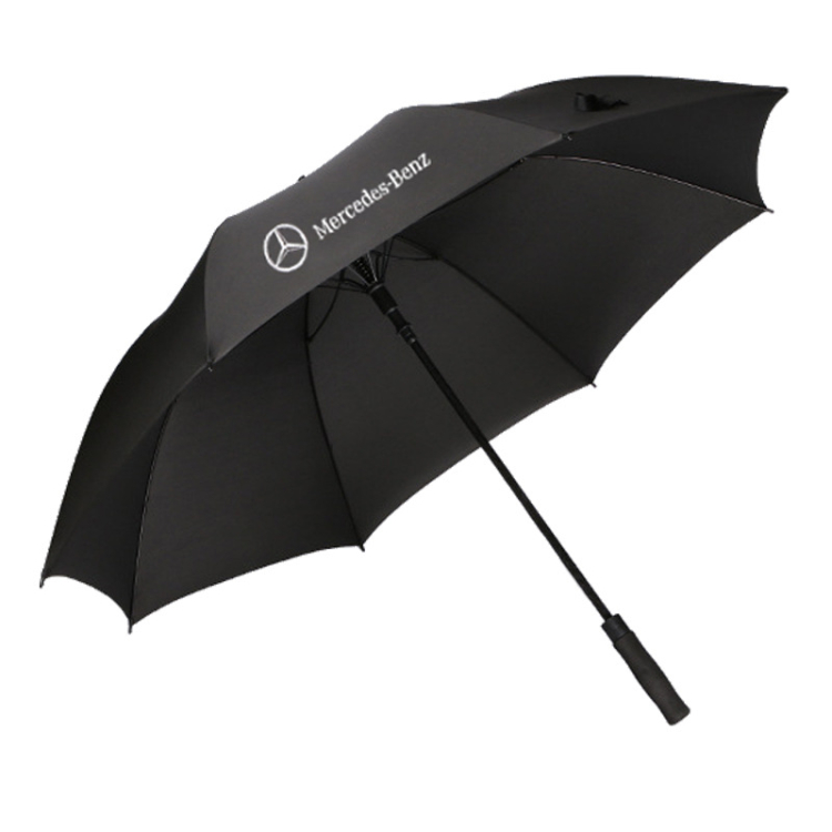 Personalized Logo Printed Advertising Iron Rod 30" Strong Straight Umbrella