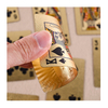 Gold foil Water-Proof Poker Card Plastic Poker Playing Cards creative tycoon gold Texas poker collection commemorative chess