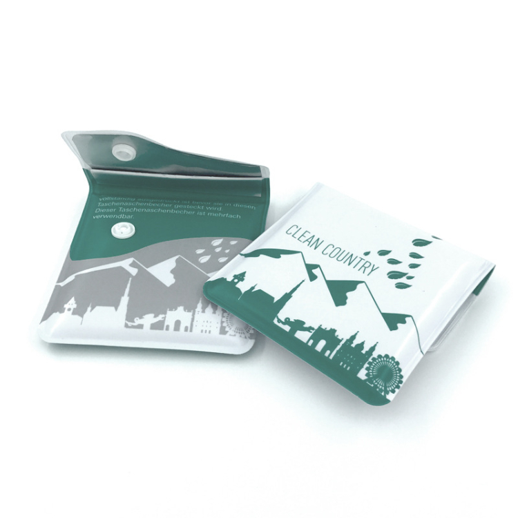 Cheap Pocket Ashtray Bag Plastic Portable Ashtray Ash Bag Fireproof Pvc Odor Custom Logo Smoking Ash Pouch