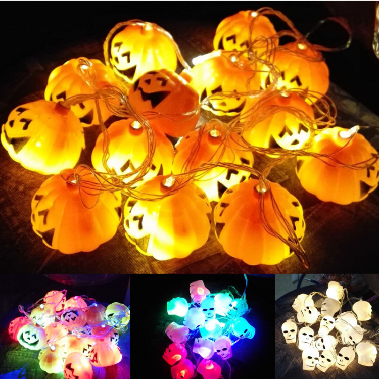 New Indoor Decor Battery Operated cute ghost string light for Halloween Party Decoration Pumpkin Led String Lights