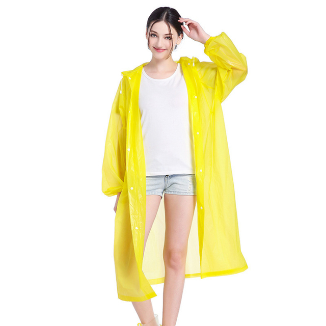 EVA Outdoor Hiking Travel Urgency riding raincoat Disposable Rain Poncho