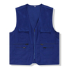 Promotional Logo Printed Men Outdoor Multi-Pocket Waistcoat Mesh Fishing Vest
