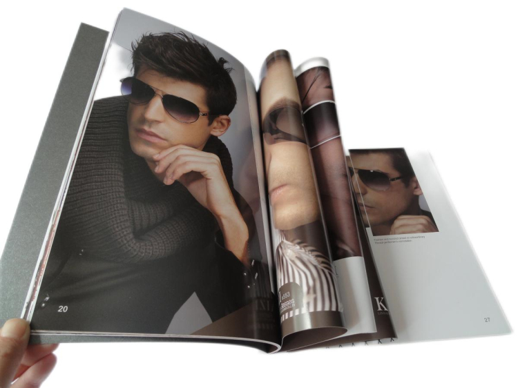 Custom Printing perfect bound bind offset paper full color Magazine Pamphlet Printing Flyer Leaflet User Manual