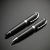 High Quality Luxury Black Executive Business Metal Pen Laser Ball Pen with Custom Logo