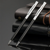  Hot selling custom logo four seasons thin Aluminum hotel pen resorts metal slim ball pen