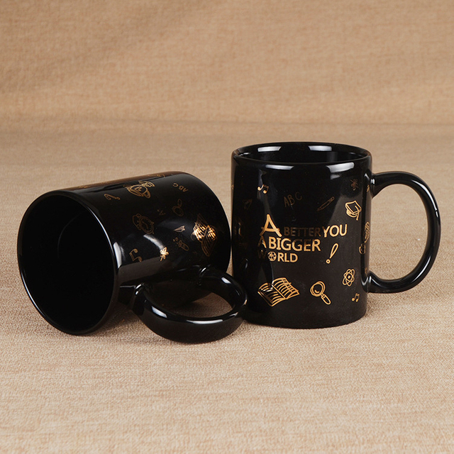 Beautiful Black Glossy Cafe Mug