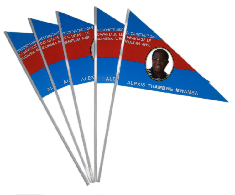 African Election Candidate Photo Printing Voting Gift Hand Flag