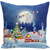 Digital Printed Christmas Pillow Cushion Cover with LED Lights