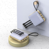 10000 mAh LED Power Level Display Portable Wireless Mini Power Bank Micro USB Type-C Lightning Cable for Mobile Phone tablet