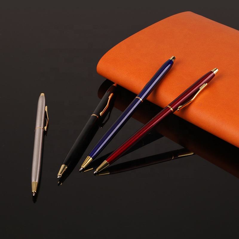 Cheap metal ballpoint pen classical advertising pen for promotion with print logo