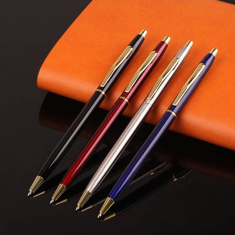 Cheap metal ballpoint pen classical advertising pen for promotion with print logo