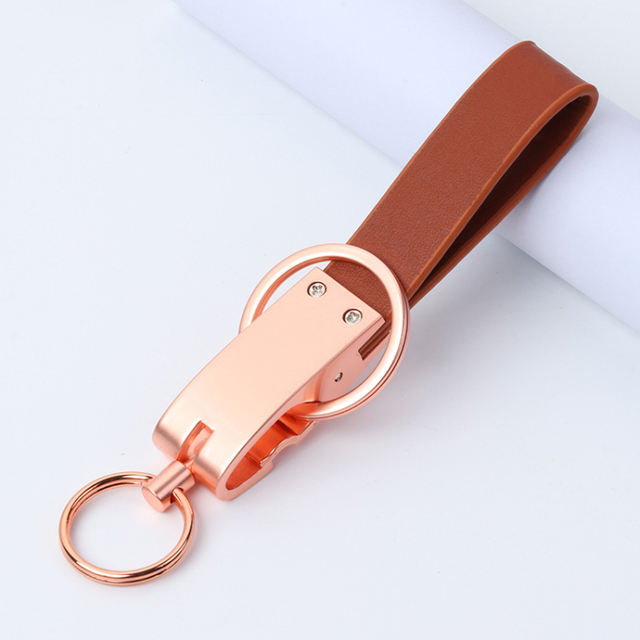 High Quality Sublimation Leather Metal Custom Keychain