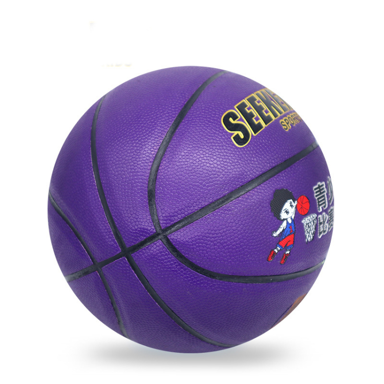 Cheap Custom logo printed colorful rubber basketball