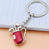 Metal Golf Keychain Zinc Alloy Golf Ball Golf Rod Golf Stick Keyring