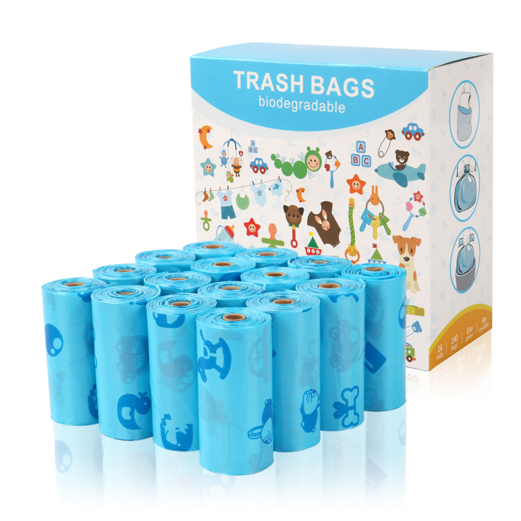 Biodegradable Compostable Eco Friendly Pet Waste Bag Trash Garbage Bag Epi Dog Poop Bag Factory Custom