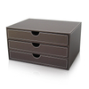 Office Desktop Leather Storage Box File Document Cabinet Drawer Box