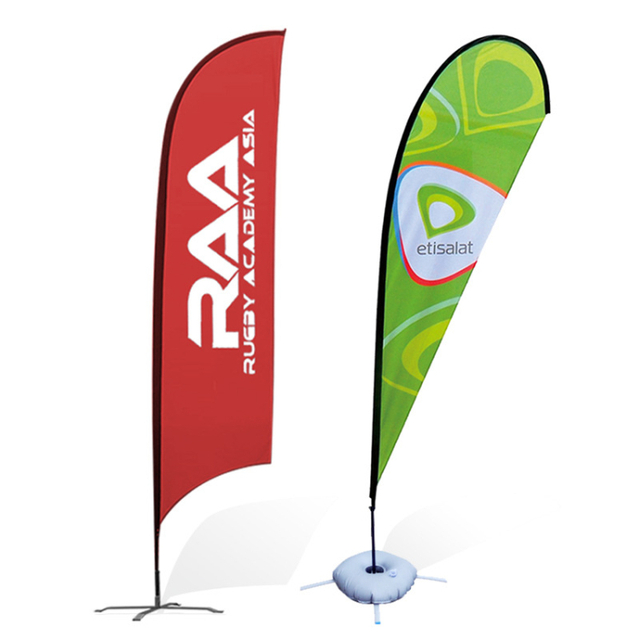 advertising outdoor banner flying wind beach flag banners beach flags with double sides printing flag