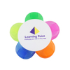 Custom Logo Plastic Multicolor 5 in 1 Flower Shape Highlighter Marker Pen