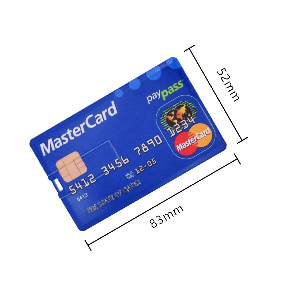 Wholesale Bank Custom Gift Credit Card Shape USB Flash Drive USB3.0 8GB 16GB Pendrive