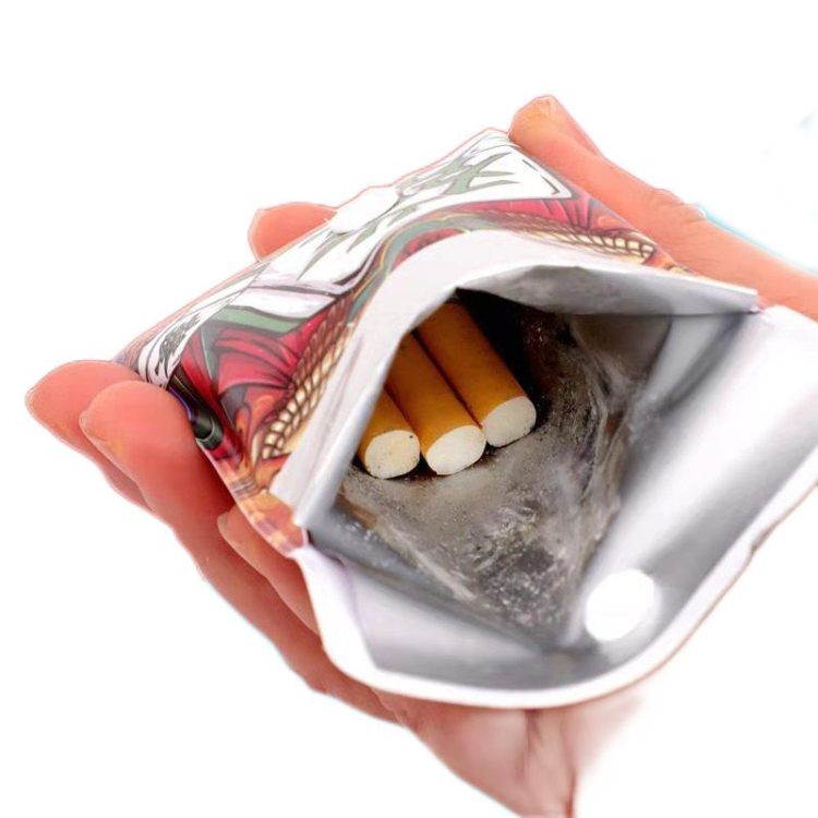 Cheap Pocket Ashtray Bag Plastic Portable Ashtray Ash Bag Fireproof Pvc Odor Custom Logo Smoking Ash Pouch