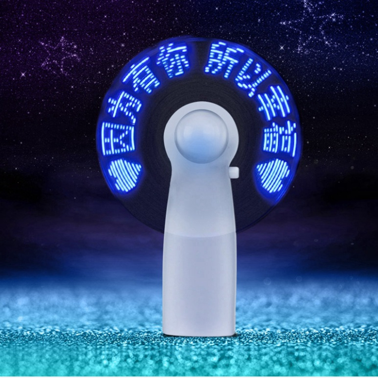 Mini Fan Programmable LED Display Handheld Electric Fan With Custom Logo