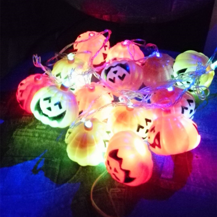 New Indoor Decor Battery Operated cute ghost string light for Halloween Party Decoration Pumpkin Led String Lights
