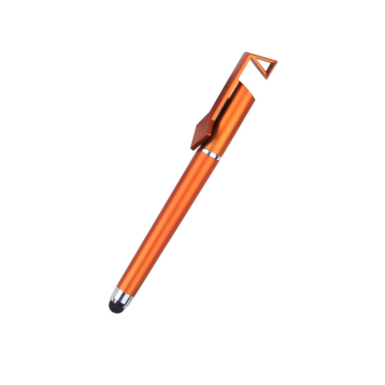Custom Logo Mobile Stand Stylus Pen Multifunction Touch Screen Stylus Ballpoint Pen with smartphone stand