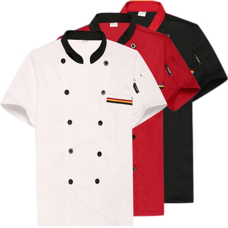 Professional Retaurant Bar Cook Clothing Short - sleeved Work Clothes