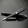 High Quality Luxury Black Executive Business Metal Pen Laser Ball Pen with Custom Logo