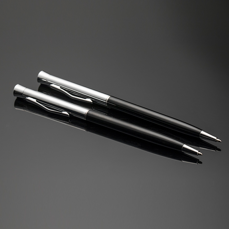  Hot selling custom logo four seasons thin Aluminum hotel pen resorts metal slim ball pen