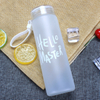 Fashion Gradient Frosted Colorful Glass Cup Portable Cute Student Cup Thicken Water Glass Cup With Rope